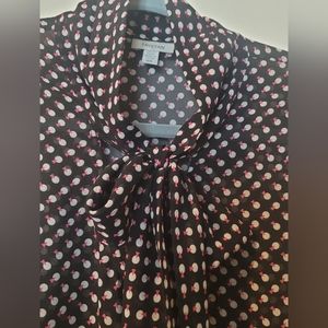 10for$100 - TRISTAN CLASSY SHEER SLEEVELESS BLOUSE WITH TIE